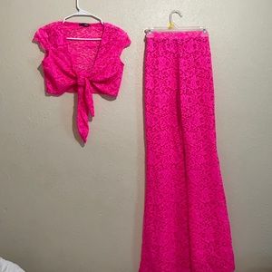 Hot pink Fashion Nova 2 piece